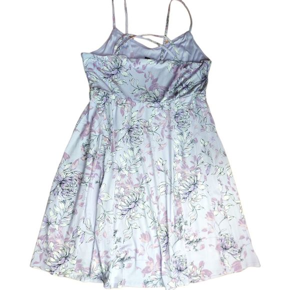 Torrid  Size 0 Lavender Floral Jersey Knit Skater Dress - Picture 8 of 11